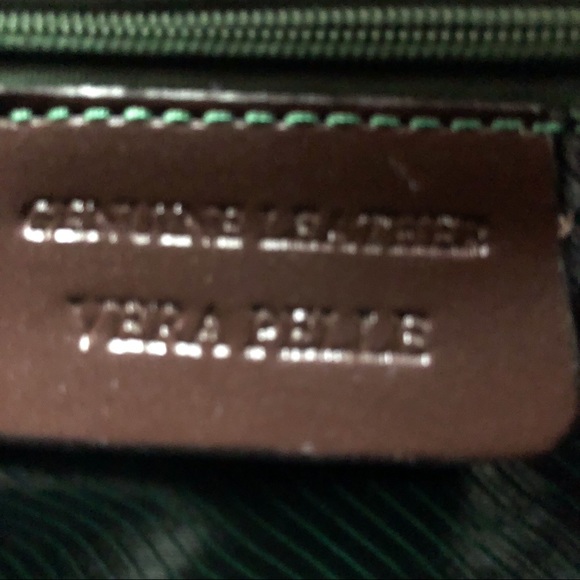 Daniela Moda Chocolate Brown Leather Mod Handbag EUC - Picture 3 of 7